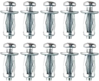 10 Stück M8x30 Hohlraum Metallanker, Robuste Hohlwandanker Hohlraumdübel für Heimdekoration und Befestigungen an Hohlraum und Gipskartonwänden