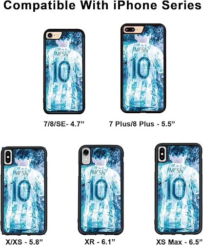 Miniatura 3 de RSMTCI Super Soccer - Funda para iPhone 11, 12, 13, 14 Pro Max, Mini, XR, X, Xs, Max, 7, 8 Plus, la mejor funda protectora duradera de TPU a prueba