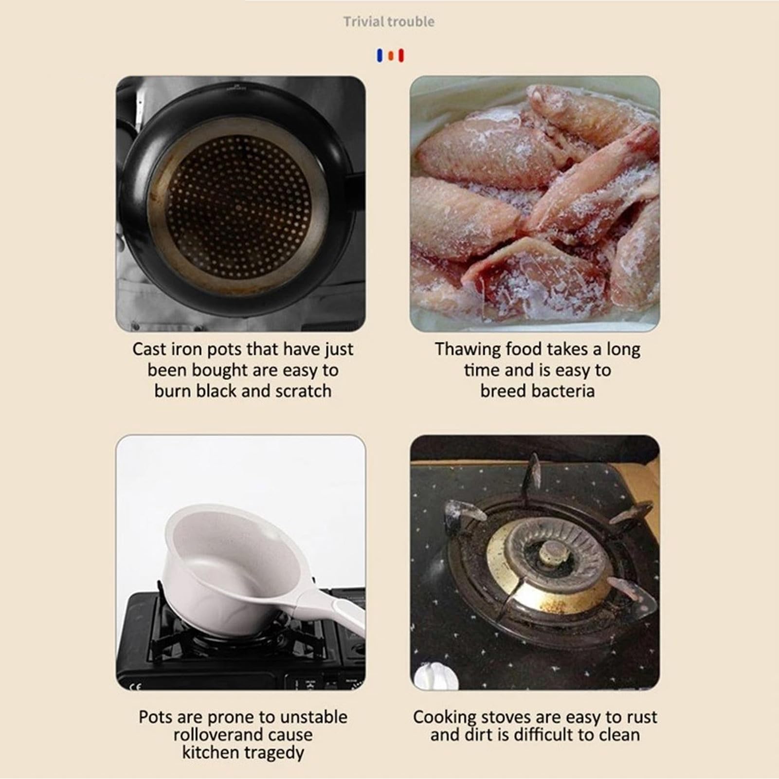 Plaque de Diffuseur en Aluminium pour Cuisinière à Gaz, 20cm x 4mm Rond, Dégivrage Rapide