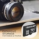 Patriot Memory LX Series Micro SD Flash Memory Card 64GB 5 Pack PSF64GMDC105 gallery image