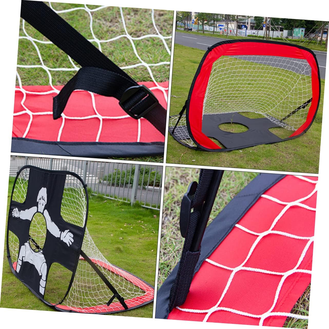 Portable Boy Girl Soccer Goal Set Outdoor Football Net for Backyard Fun Durable Oxford for Indoor and Lightweight Design for