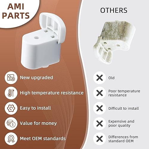 Miniatura 5 de AMI PARTS Exact Fit - Paquete de 2 piezas de repuesto para mango WB06X10943 para microondas, repuesto para G.E AP5790057 PS8753758 3025054 EAP8753758