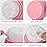 Beomeen Face Brush 2 in 1, Silicone Facial Cleansing Exfoliating Brush Soft Bristles Pore Deep Cleansing, Jade Face Roller Skin Care Tools, Manual Dual Face Wash Scrub Brush Massaging Gift,Pink+White
