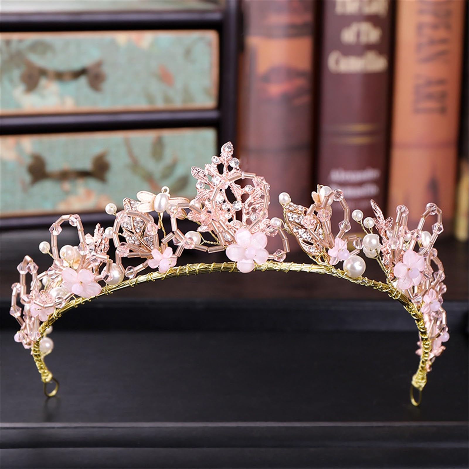Corona di Cristallo Copricapo da sposa con corona di perle, fasce for capelli per la festa