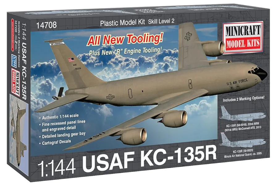 ミニクラフト　1/144 USAF KC-135E Minicraft 1/144 KC-135E USAF – F-4DableModels Direct