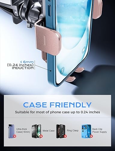 Miniatura 7 de CHGeek Cargador inalámbrico para automóvil, carga rápida de 15 W, soporte de teléfono para iPhone 15 14 13 12 Mini Pro Max 11 XS, Samsung Galaxy S23