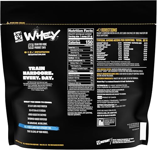Miniatura 8 de Mutant Whey - Mezcla de proteína de suero en polvo Muscle Building en excelentes sabores y enriquecido con enzimas para una nutrición óptima, 5
