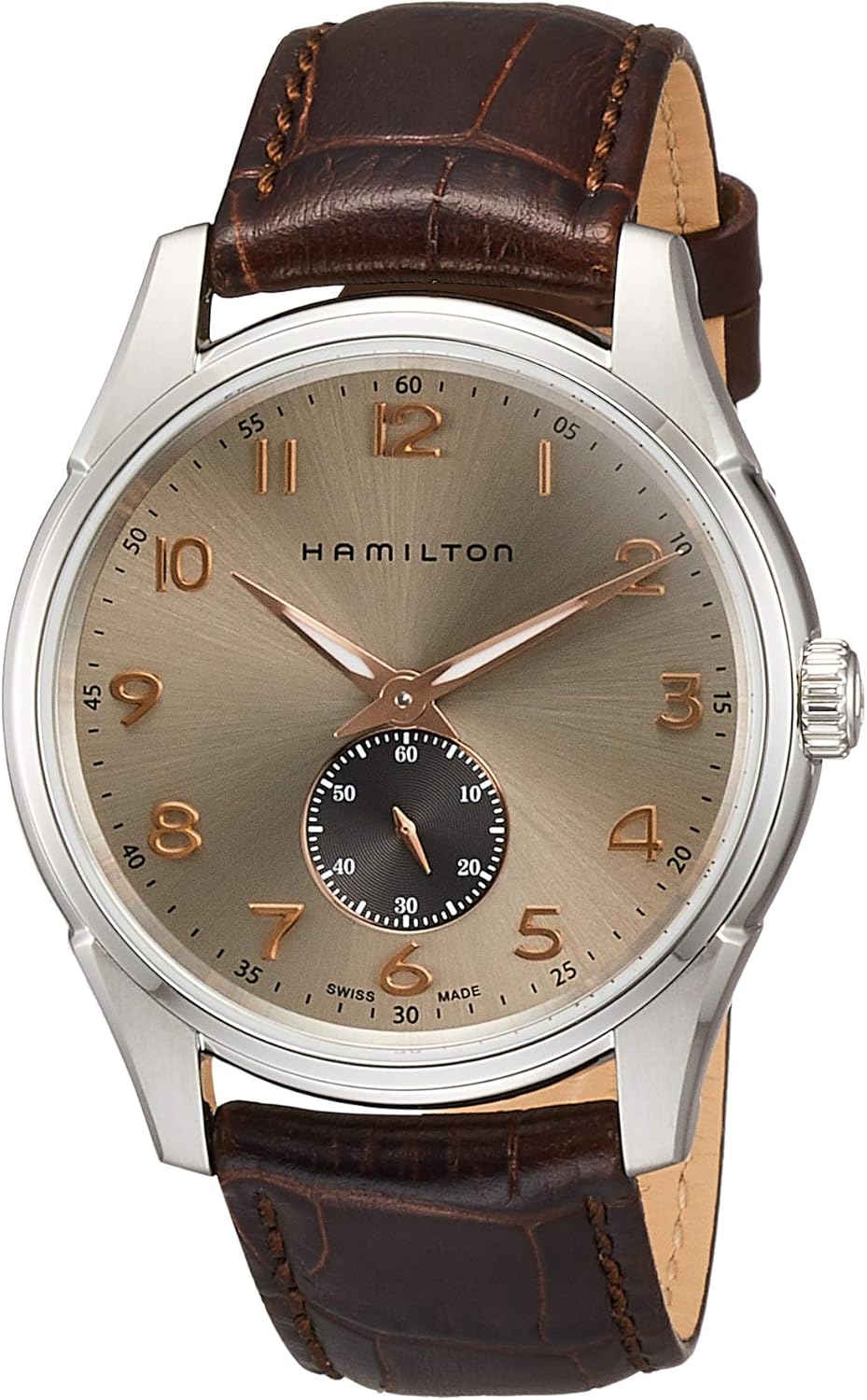 ساعت مچی مردانه همیلتون مدل H38411580 با بند چرمی