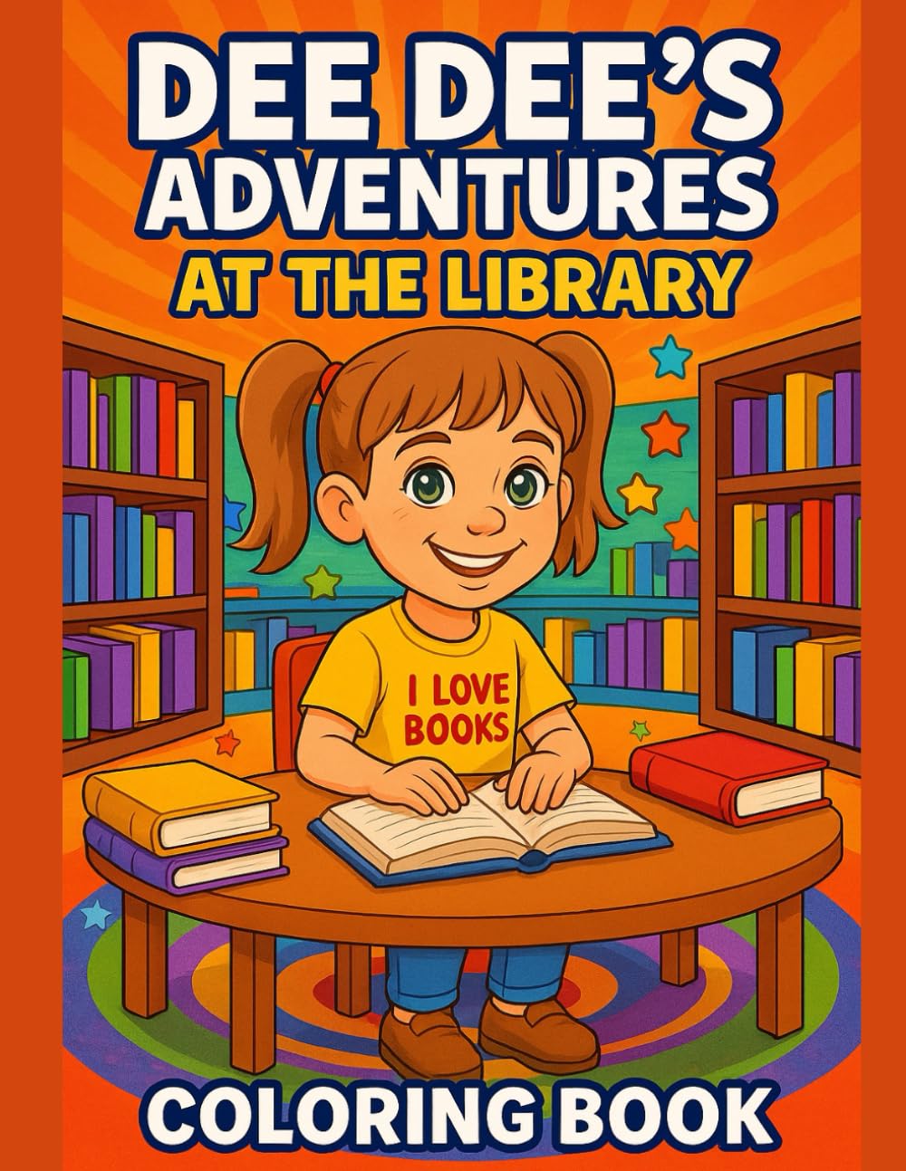 Dee Dee's Adventures at the Library: Coloring Book (Dee Dee's Adventure Series)