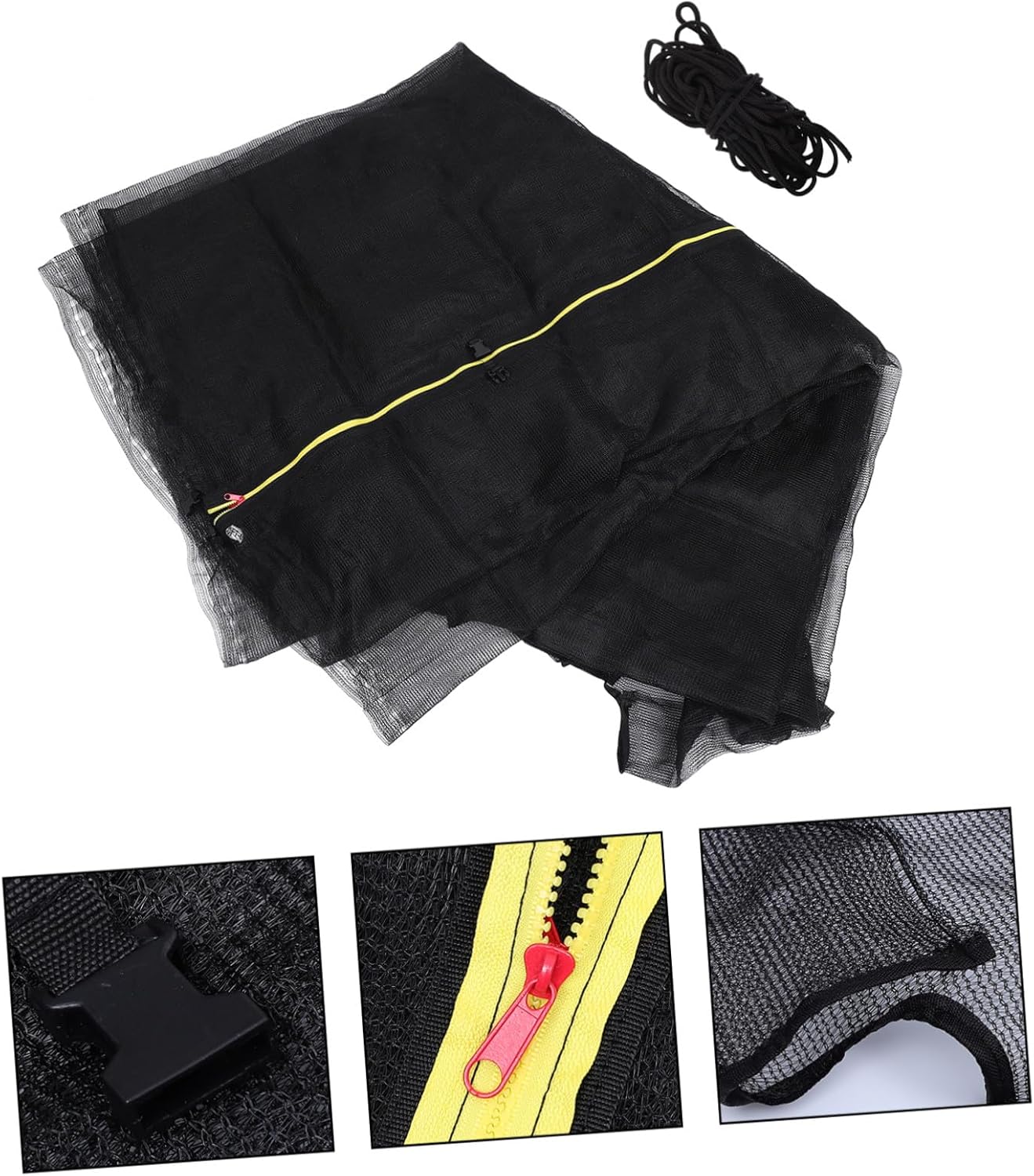 Trampoline Protective Net Replacement Lightweight Plastic Safety Netting Jumping Bed Anti-Fall Guard for Easy Installation Compatible with Trampolines