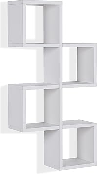 Danya B. Cubby Chessboard Wall Shelf - Horizontal or Vertical White