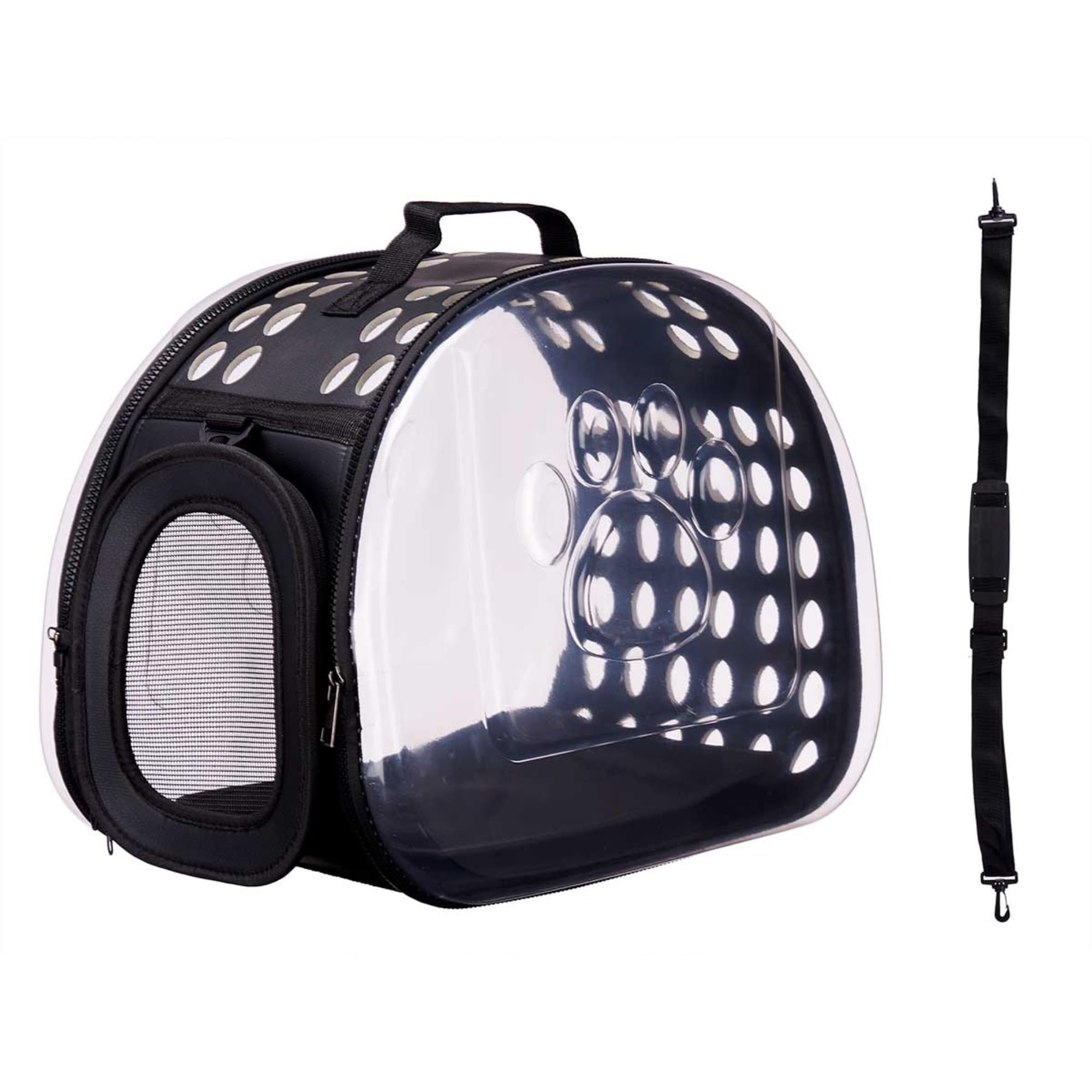 WELL HOME – Large Folding Pet Carrier 43 x 4 x 33 cm Black