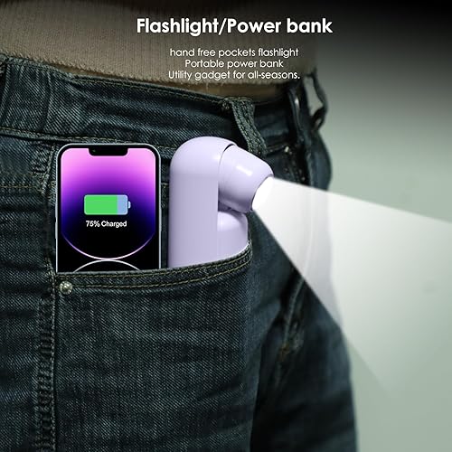 Miniatura 8 de Mini ventilador de mano portátil 4 en 1, ventilador de viaje plegable personal, pequeño ventilador de mano para pestañas faciales, recargable por