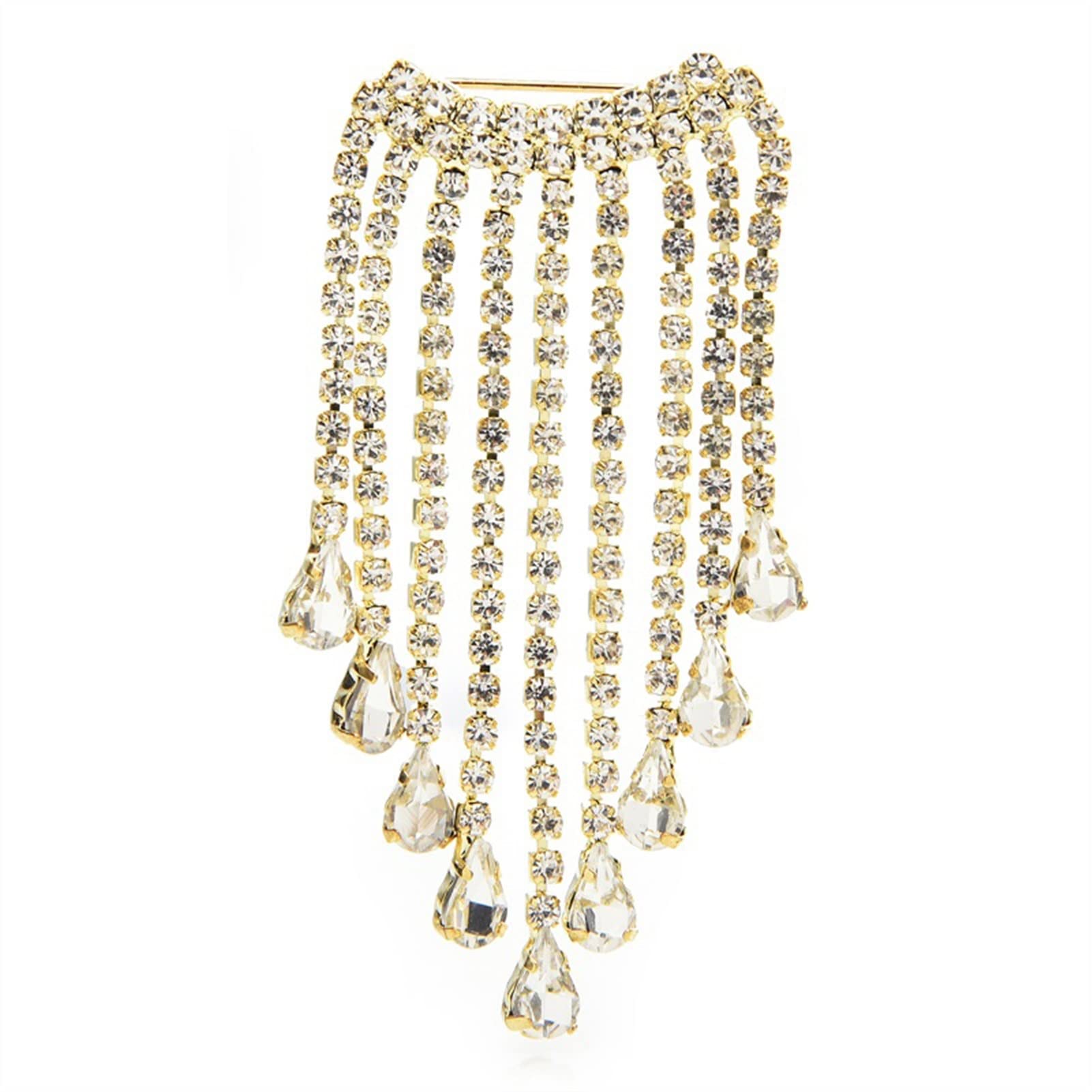Pin Schmuck Geschenke for Frauen Damen Modeaccessoires Strass Wassertropfen Quaste Lächeln Brosche Pin Party Brosche Strickjacke Jacke Mantel Brosche Broschen & Anstecknadeln