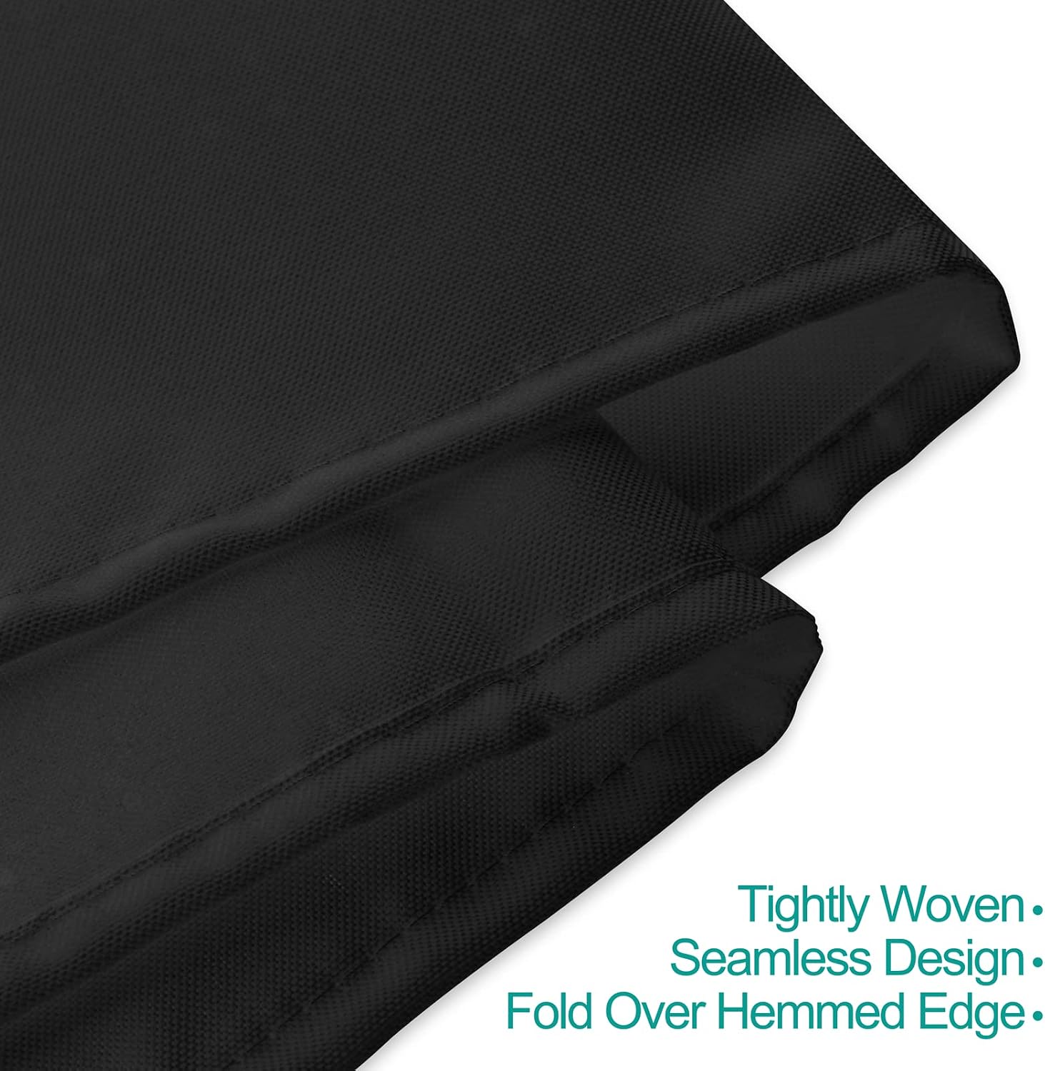 EMART Rectangle Tablecloth, 60 x 102 inch Black Table Clothes for 6 Foot Rectangle Tables in Polyester Fabric for Dining Party Wedding (1 Pack)