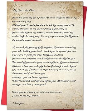 Beixian Romantic Valentines Day Cards for Husband Wife
