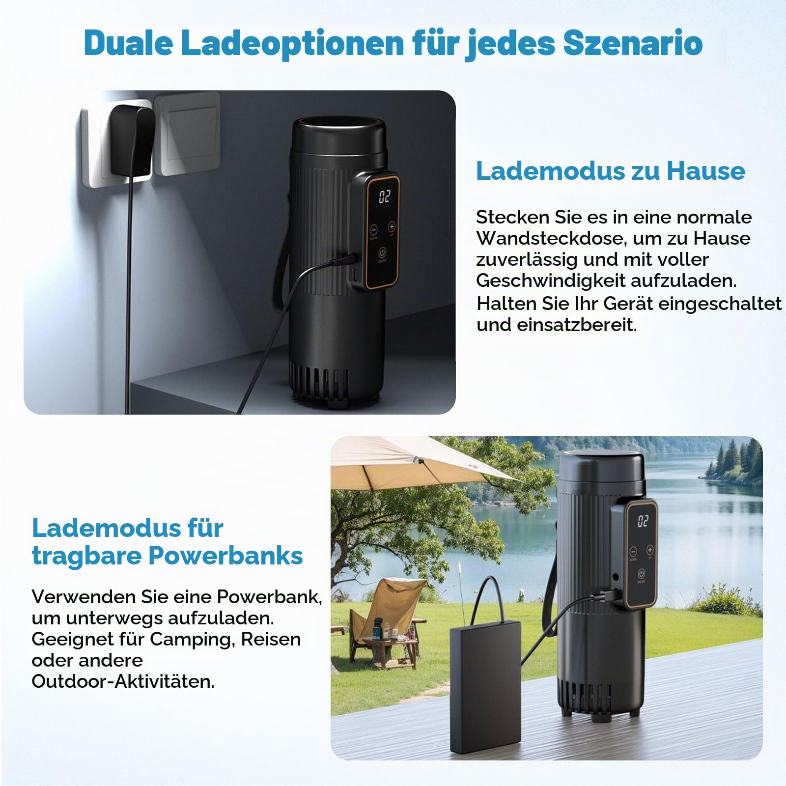 Elektrische Insulin Kühlbox, USB Insulin kühltasche, 2-8°C Medikamenten Kühltasche mit Temperaturanzeige für Reisen, Bietet Platz für 7 Insulin Pens
