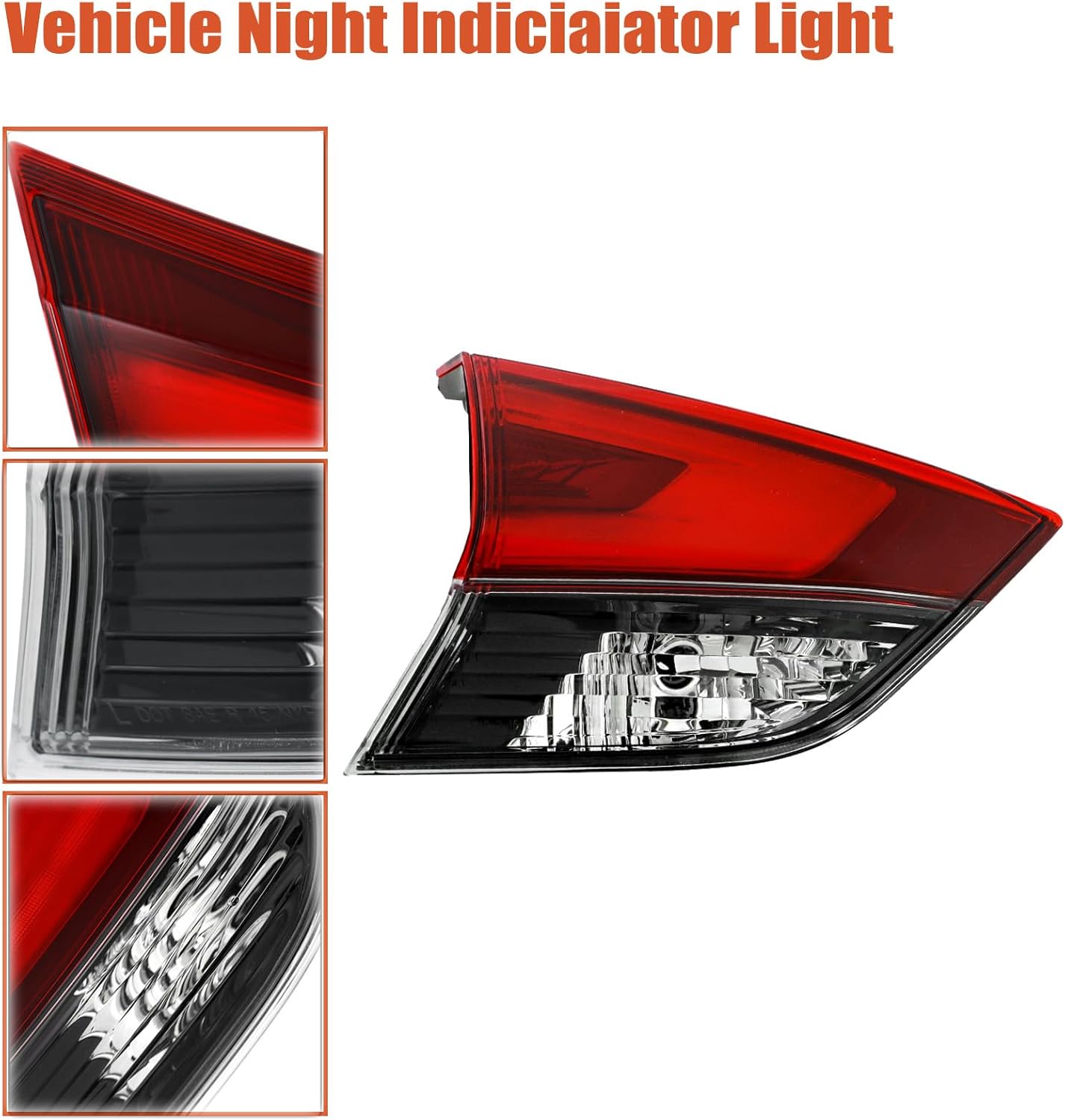 labwork Left Inner Rear Tail Light Replacement for Nissan Rogue 2017-2019 Brake Tail Lamp LH 265556FL5D 265556FL5A