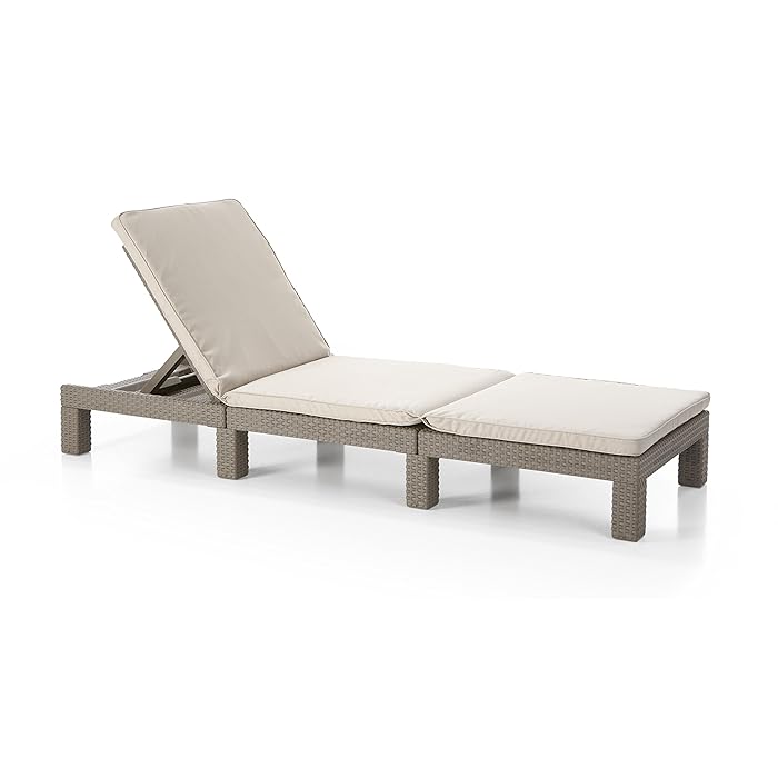 Buy Keter Daytona Sun lounger 67x40x67 cm Cappuccino Online at desertcart UAE