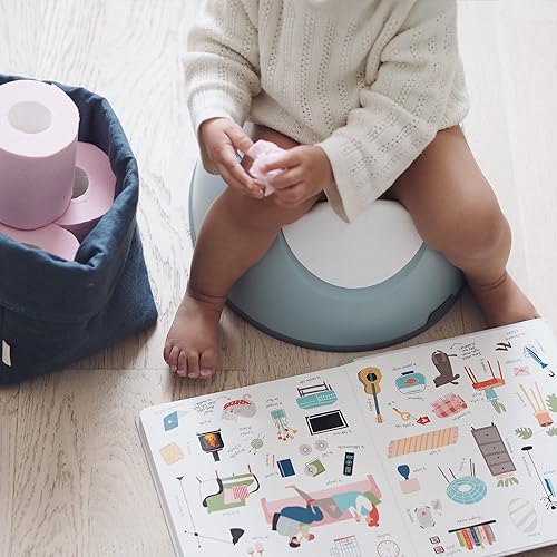 Miniatura 7 de BEABA Orinal de entrenamiento ergonómico, proporciona comodidad y apoyo, ligero y portátil para entrenamiento para ir al baño, asiento de