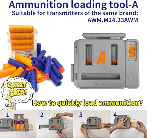 Miniatura 3 de Pistola de juguete de bala suave M24 con alcance mejorado y cargador rápido de dardos, pistola de espuma perfecta para niños y adultos