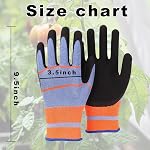 6 Pairs Gardening Work Gloves for Women & Men | Latex Coated, Protective, Summer Breathable, Lightweight Durable, Yard Chores, Planting, Weeding, Patio Outdoor Garden Tasks