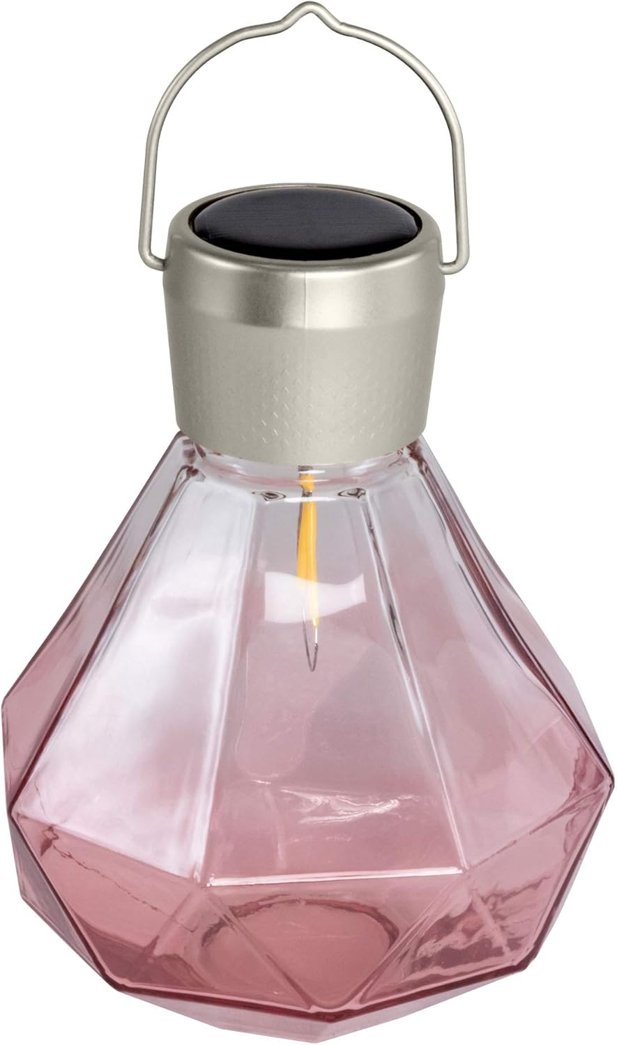 Allsop Gem Light - Outdoor Solar LED Latern - Hand Blown Glass - Waterproof with Easy Hang Frame (Jade)