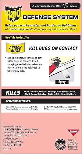 Miniatura 8 de Raid Ant & Roach Killer Lavanda 17.5 onzas (paquete de 6)