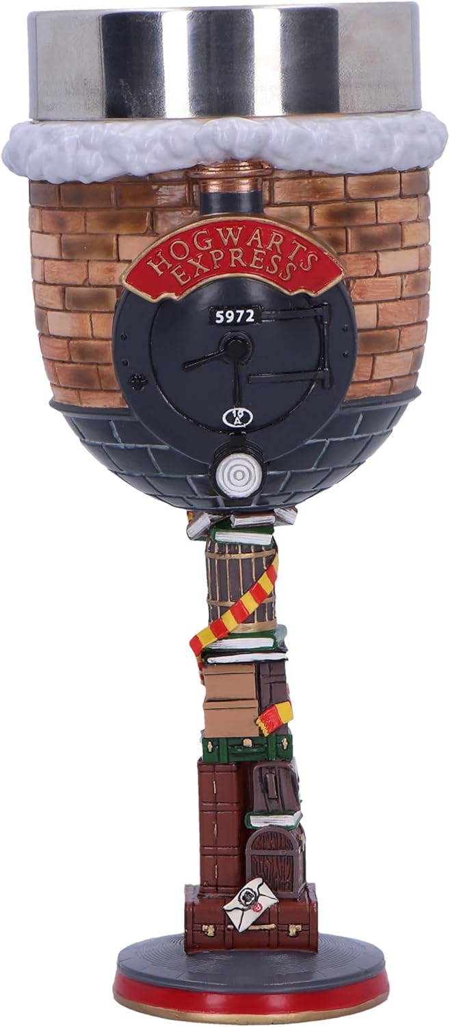 Nemesis Now Harry Potter Platform 9 3/4 Goblet 18.7cm, Resin, Official Harry Potter Merchandise, Platform 9 3/4 Goblet, Hogwarts Express Drinkware, Cast in The Finest Resin, Expertly Hand-Painted