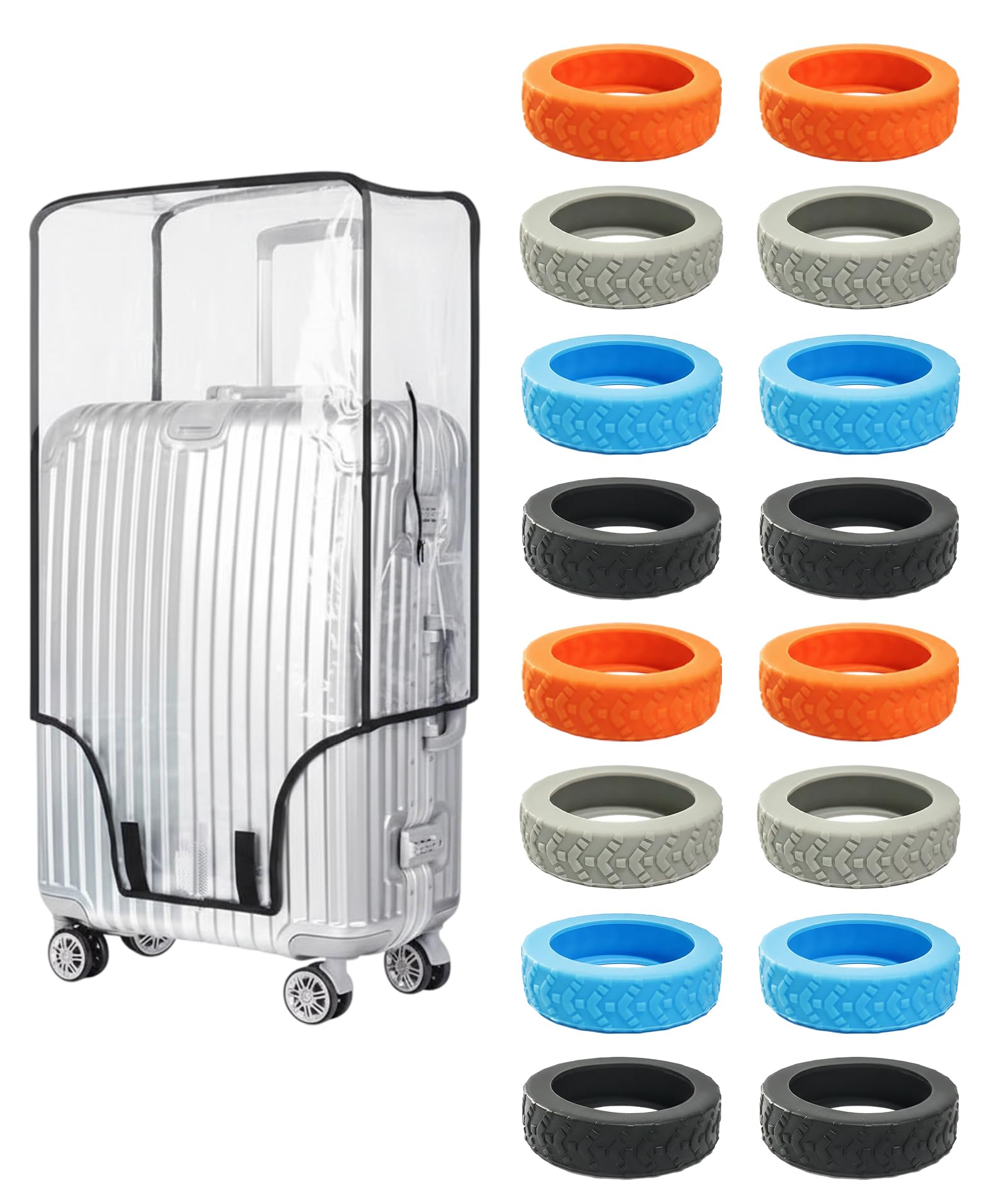 Suitcase Cover, 17 Pack Trolly Bag Cover, Protective Luggage Cover, 28-Inch Cover for Trolley Bag, Medium Size Travel Accessories-image-40