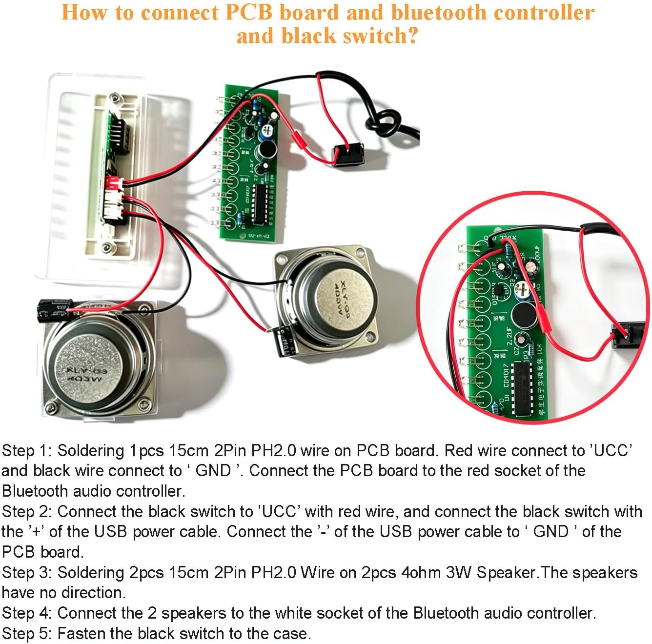 Bluetooth Speaker Soldering Practice Kit DIY Electronics Kit Soldering Project Kit for Hobbyists and Learners