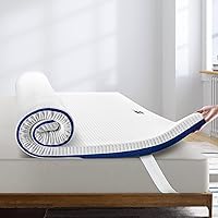 Bedstory Topper Singolo 80x190 cm Alto 7 cm, Materasso Correttore in Memory Foam con Gel