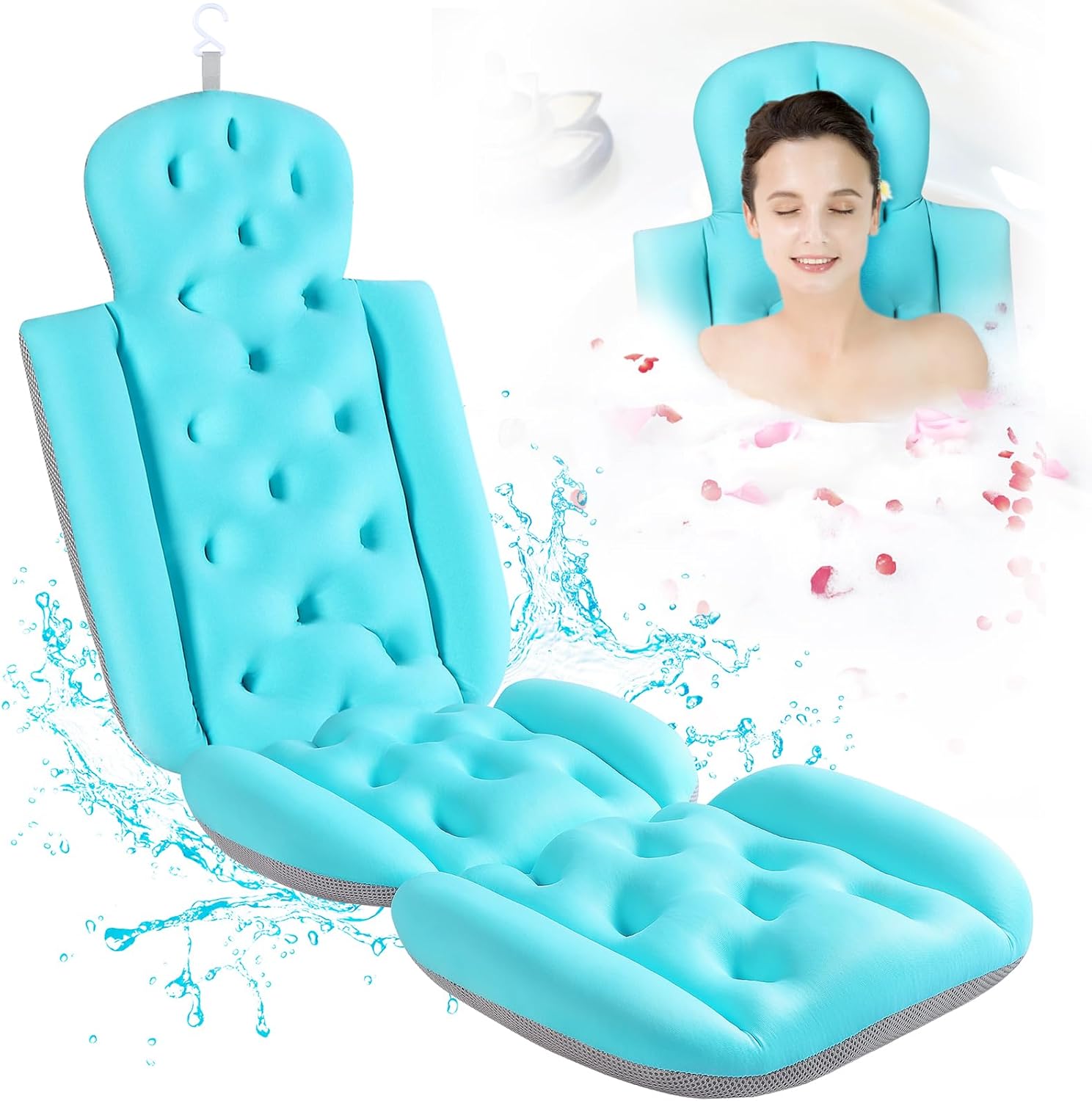 Full Body Bath Pillow for Bathtub, Bath Pillows for Tub