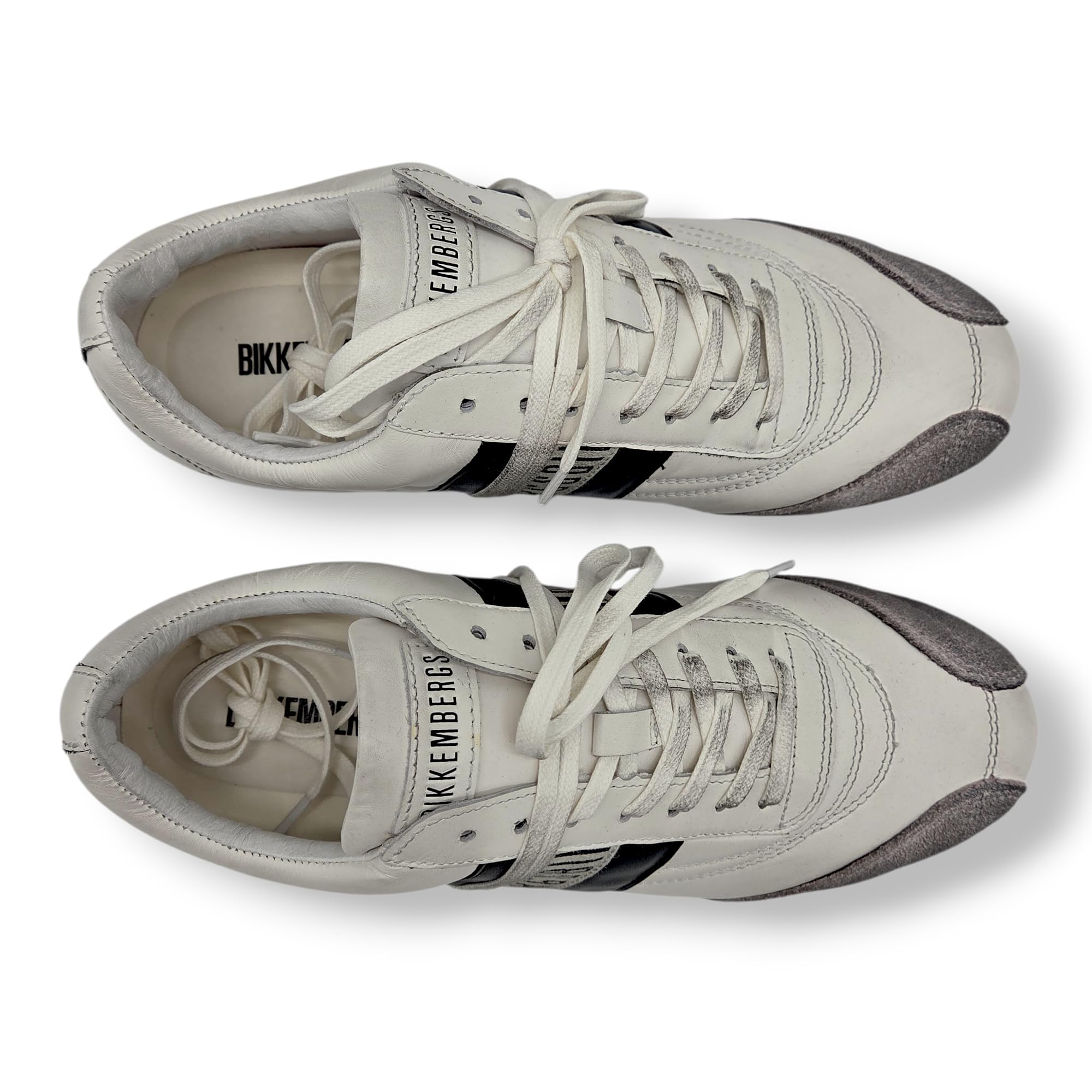 Bikkembergs - Sneakers Uomo in Pelle Liscia con Logo Laterale. Scarpe Casual Sportive, Comfort Quotidiano