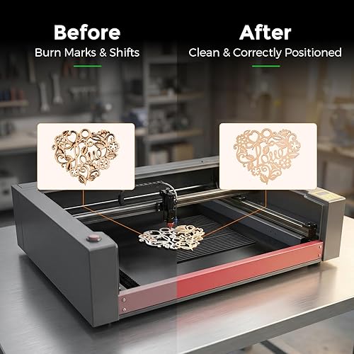 Miniatura 4 de Cloudray Cama láser de panal de abeja de 15.748 x 15.748 in, accesorios de grabador láser de escritorio, mesa de trabajo de panal recubierta para