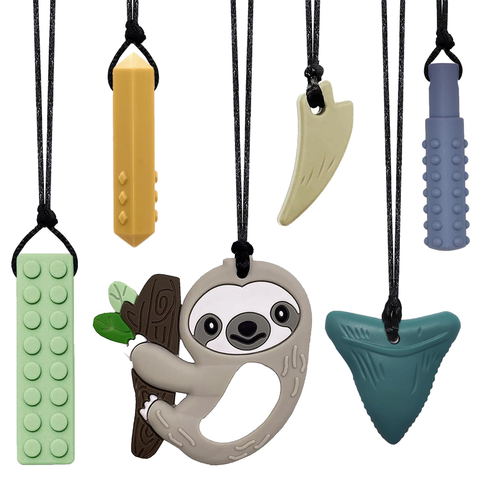 Amazon.com : Chew Necklaces for Sensory Kids 6 PCS, Chewy