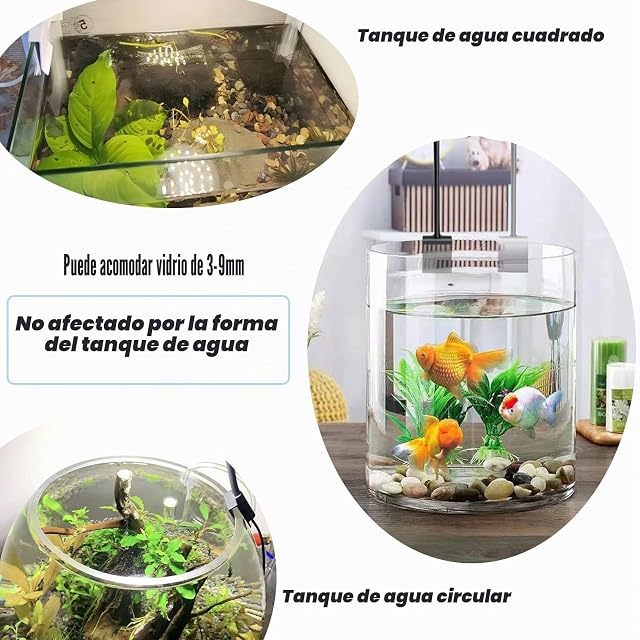 Foto 4 de 6 de GERUI 3W Luz de acuario en clip, luz USB para acuario ajustable para enchufar