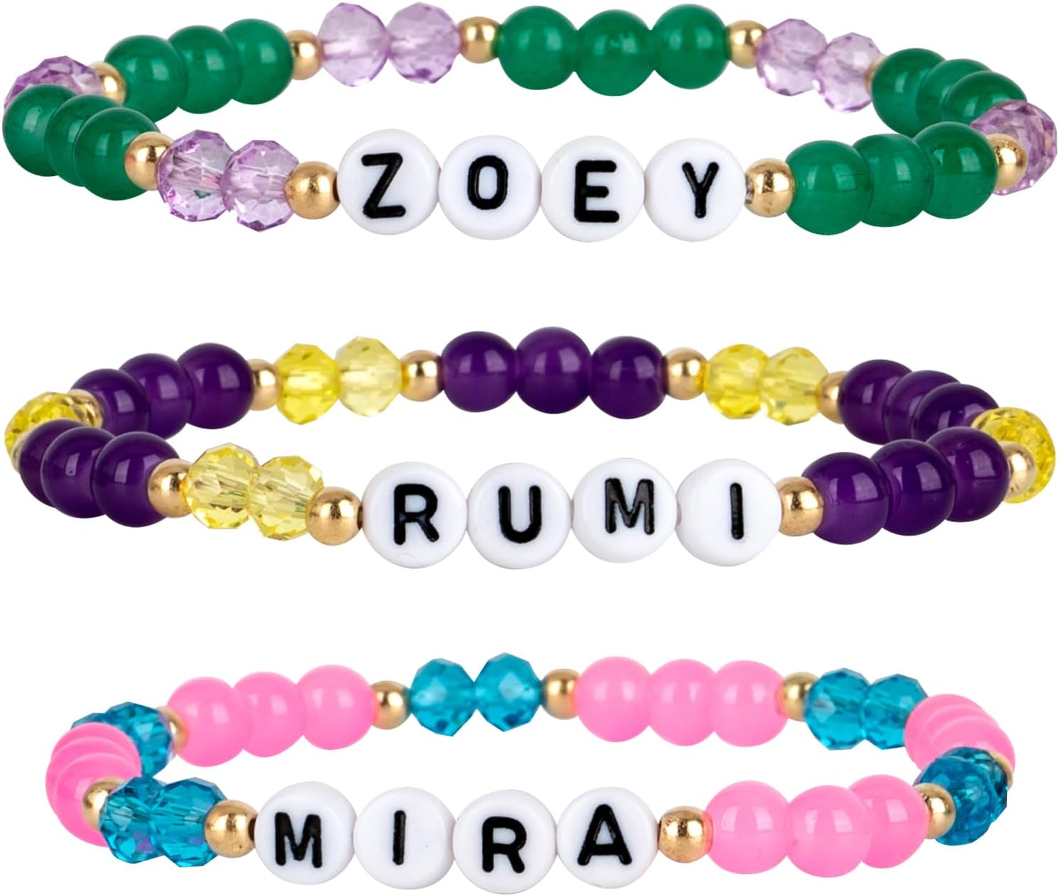 for KPop Merch Toys Bracelets Sets,Demon Costume Party Favors for Huntrix Merchandise for Rumi Mira Zoey Fans Cosplay Gifts Outfit Accessories Birthday Decor Friendship Jewelry for Women