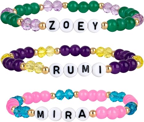 for KPop Merch Toys Bracelets Sets,Demon Costume Party Favors for Huntrix Merchandise for Rumi Mira Zoey Fans Cosplay Gifts Outfit Accessories Birthday Decor Friendship Jewelry for Women