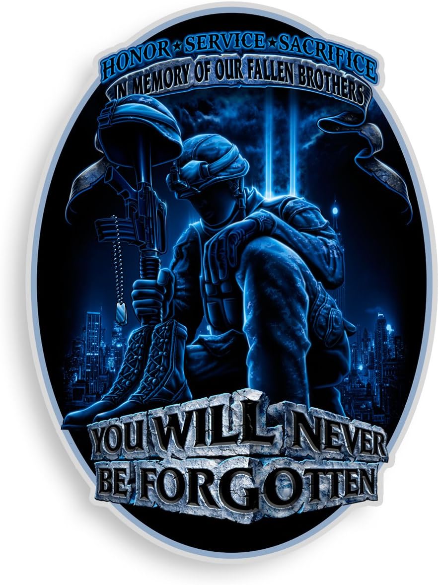 Collectible Military Decals (4in,2pack),Share Your Appreciation & Support with Our Vinyl Soldier You Will N…