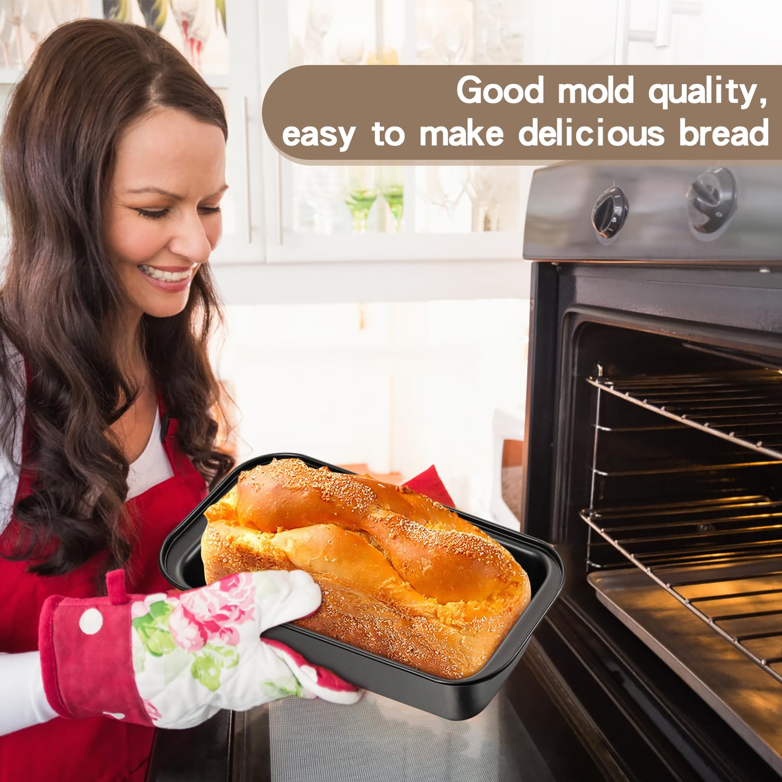 2 Stampi Plumcake In Acciaio Antiaderente - Teglie Per Pane E Dolci (25,5x12,5x6cm) - Foto 8