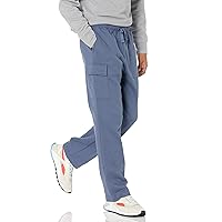 Amazon Essentials Pantaloni Cargo da Uomo in Pile con Orlo Aperto