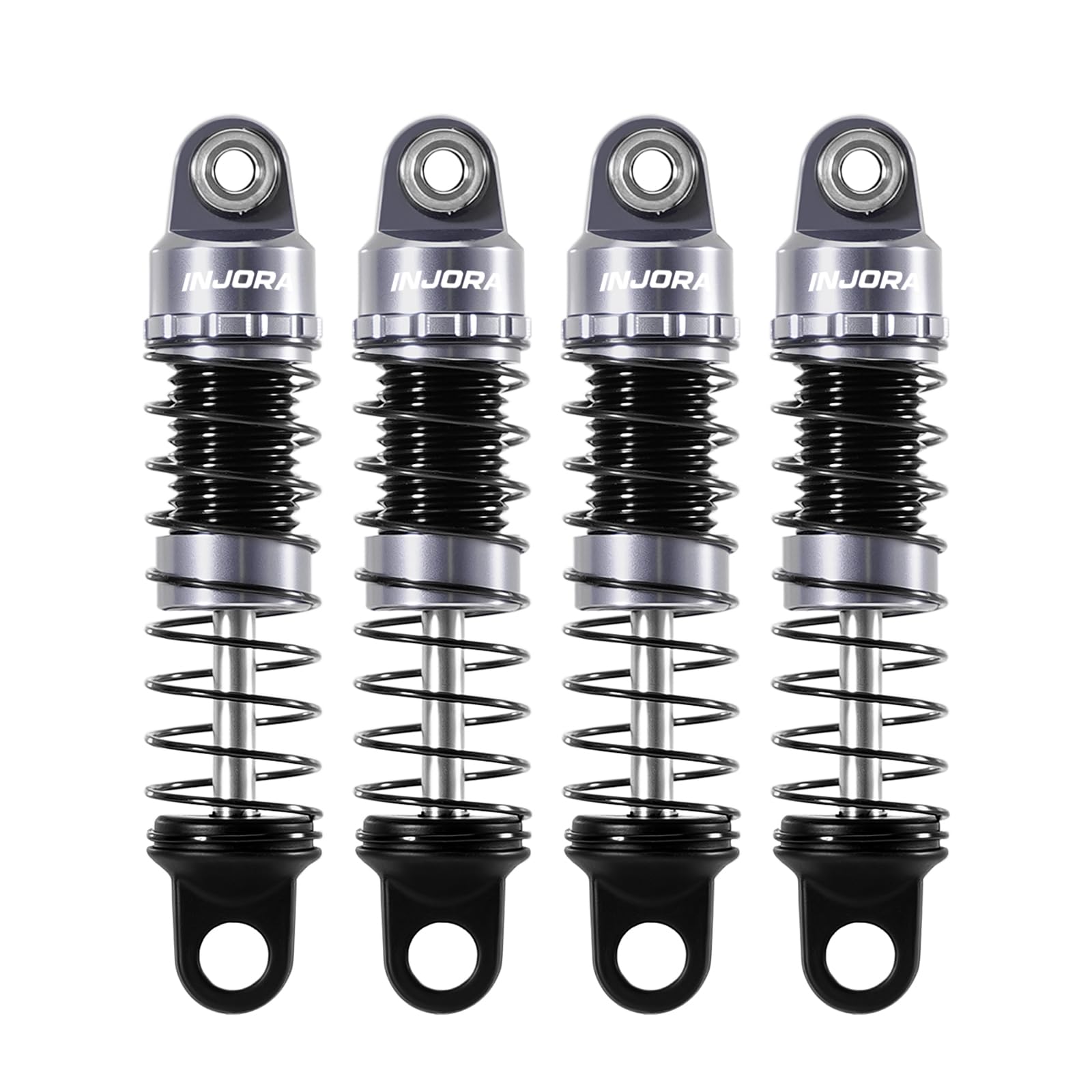 INJORA 26mm Oil Shocks Aluminum for 1/30 Axial SCX30 (Titanium)