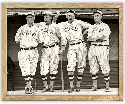 Miniatura 12 de Make Em Laugh - Chicago Cubs Baseball Players 1927 - Decoración de pared de béisbol de 11 x 14 pulgadas sin marco - Gran decoración de habitación,