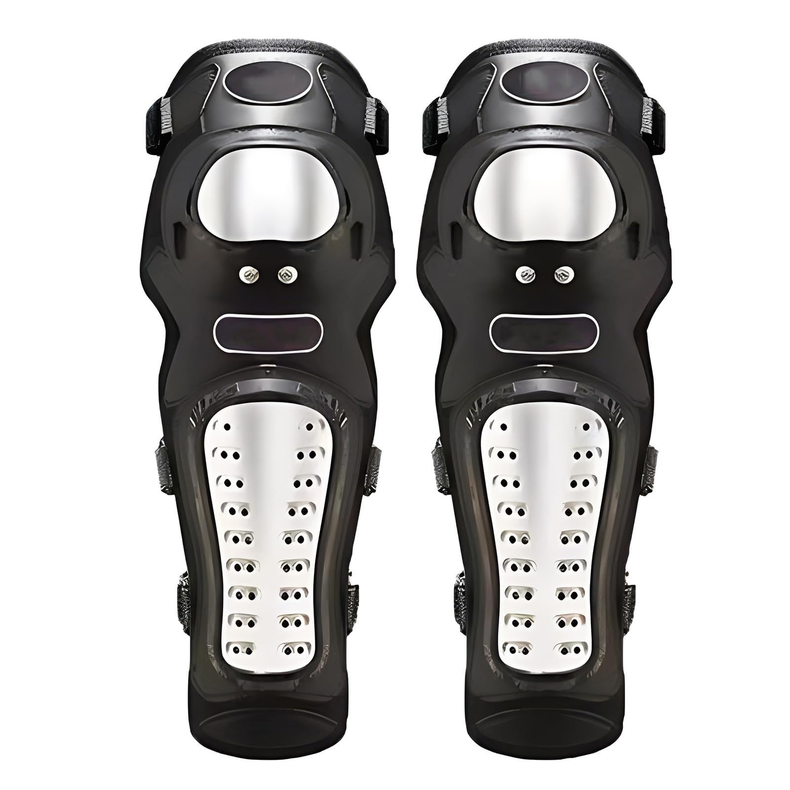 4 szt. Ochraniacze na kolana motocyklowe, dla dorosłych, motocrossowe, ochraniacze na łokcie, ochraniacze na golenie, wyścigi motocrossowe, zestaw ochraniaczy motocyklowych ze stali stopowej do jazdy