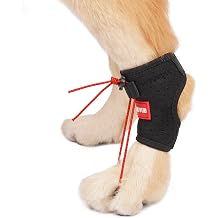 Dog Canine Knuckling Brace Rear Leg Dog Foot Brace Wrap for Toe Dragging Cause by Sciatic Nerve Insufficiency, Myelopathy, Herniated Disc Medium,Pair Pack