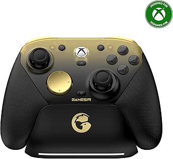 GameSir G7 Pro Wired Controller for Xbox Series X|S, Xbox One, Wireless Gamepad for PC&amp;Android with TMR Sticks, Hall Effect Analog Triggers, 1000Hz Polling Rate, 3.5mm Audio Jack - Golden