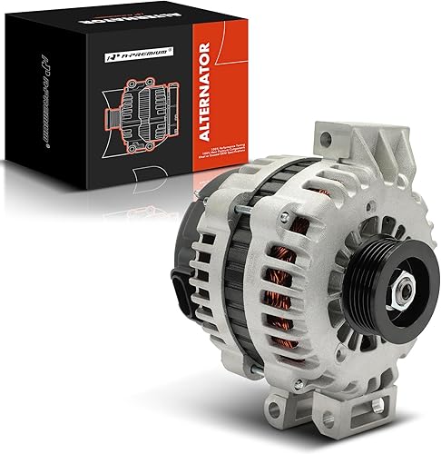 A-Premium Alternador compatible con Chevy Trailblazer 02-05 y Buick Rainier 04-05 y GMC Envoy XL XUV e Isuzu Ascender y Oldsmobile Bravada y Saab