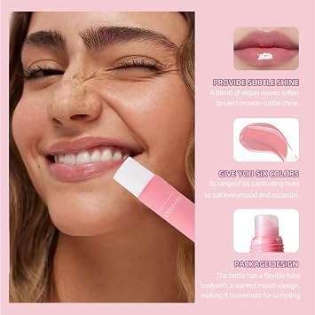 5PCS Lip Glossy Butter Balm Set, Instant Hydrating Nourishing Lip Mask
