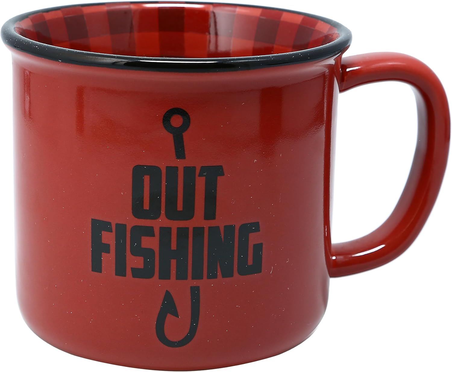 Pavilion Gift Company - Out Fishing - 18 oz Coffee Mug Cup For Outdoorsy Woodsy Camping River Pond Lake Men Women Gift